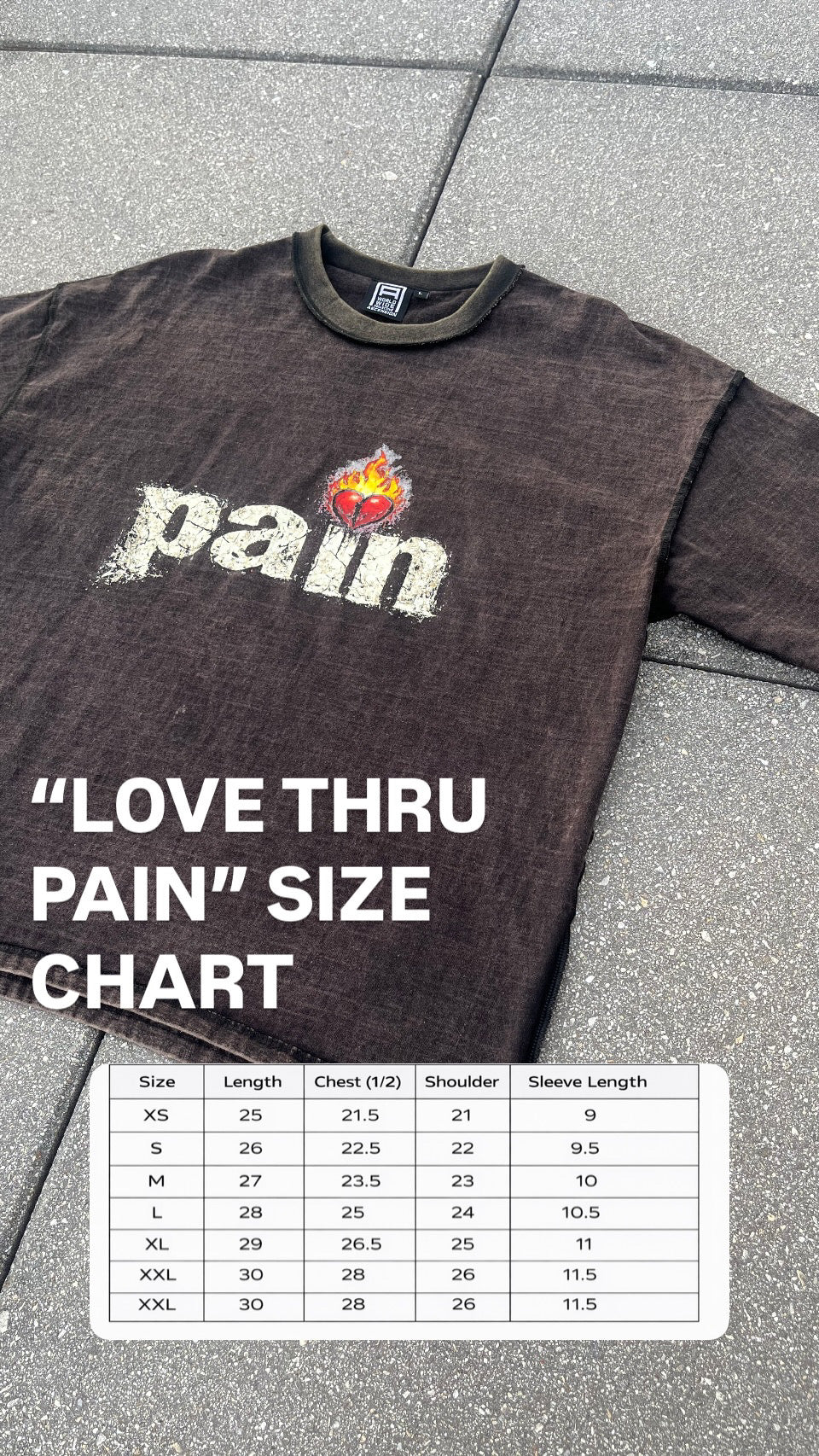 “LOVE THRU PAIN” TEE