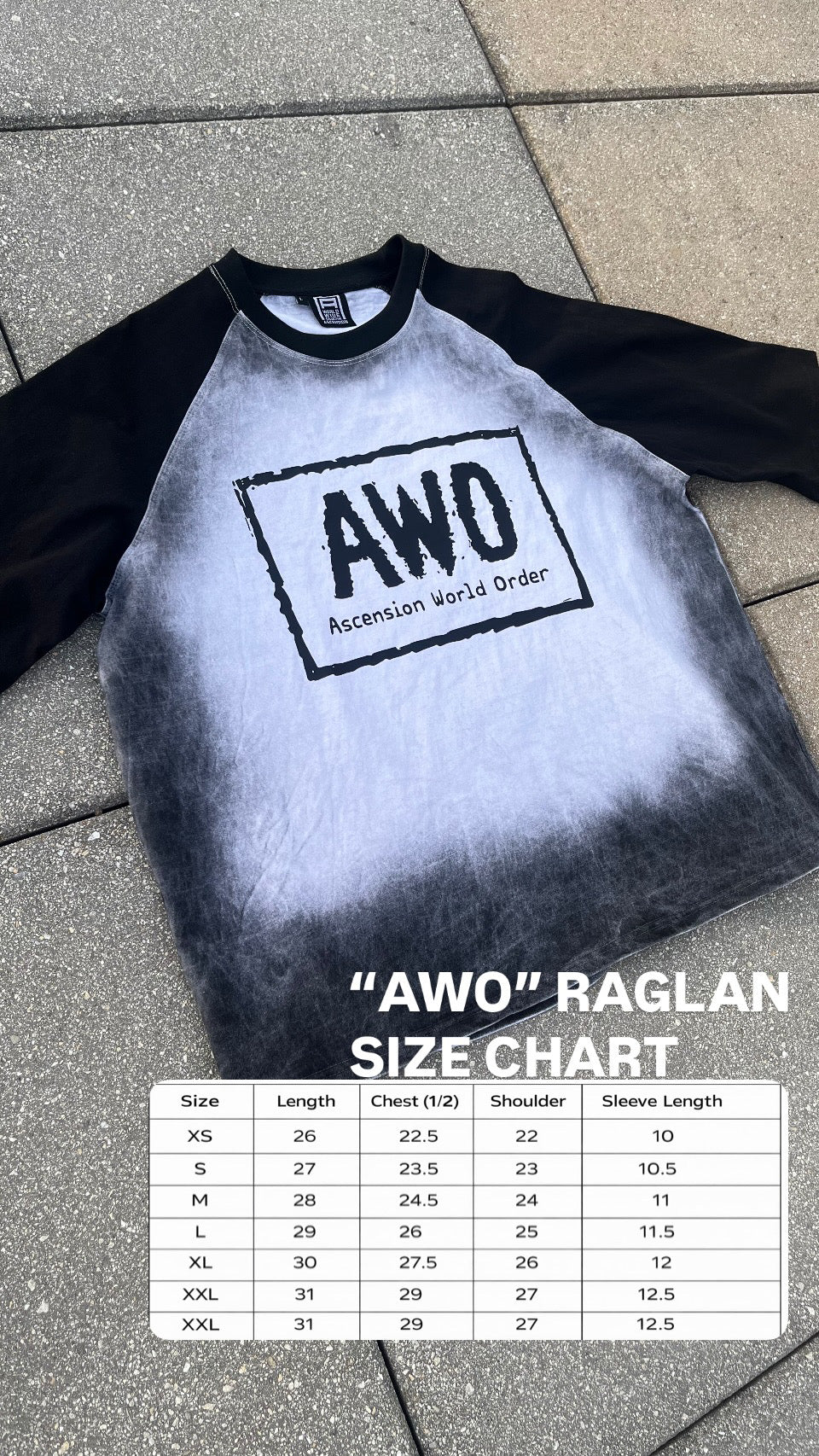 “AWO” RAGLAN TEE