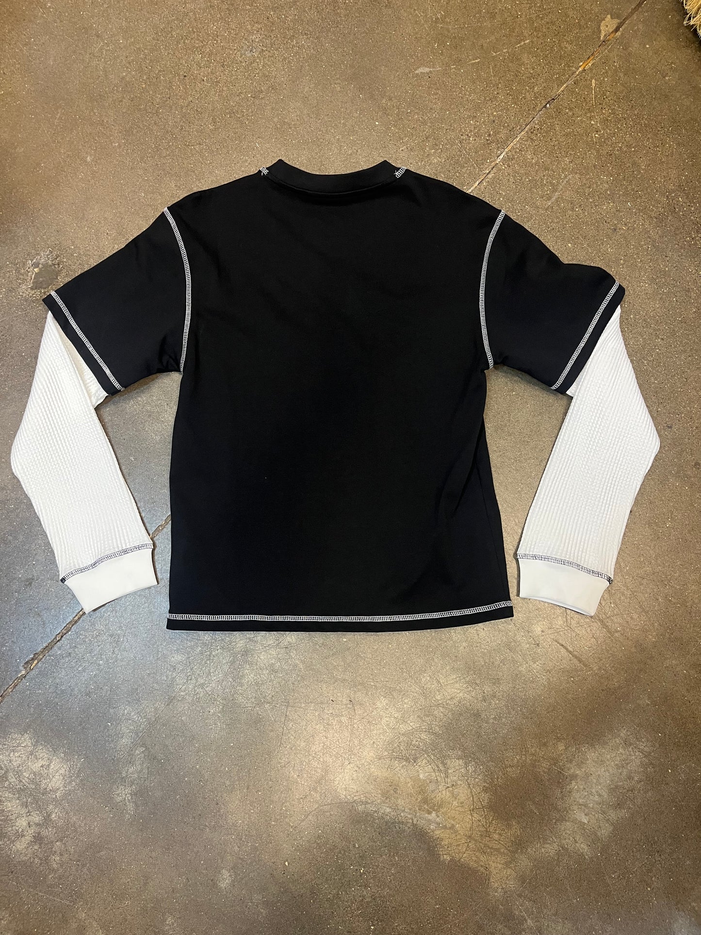 “ASTRAL A” LAYERED WAFFLE LONG SLEEVE